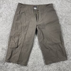 Patagonia Shorts Womens 2 Cargo Hiking Cropped Pockets Roll Tab Organic Cotton
